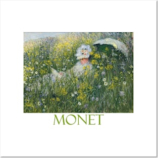 In the Meadow (1876) by Claude Monet Posters and Art